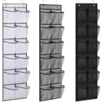 Over-Door Shoe Organiser — 12 Mesh Pockets with 2 Hooks