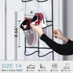 Over-Door Shoe Organiser — 12 Mesh Pockets with 2 Hooks - Image 3