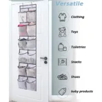 Over-Door Shoe Organiser — 12 Mesh Pockets with 2 Hooks - Image 2