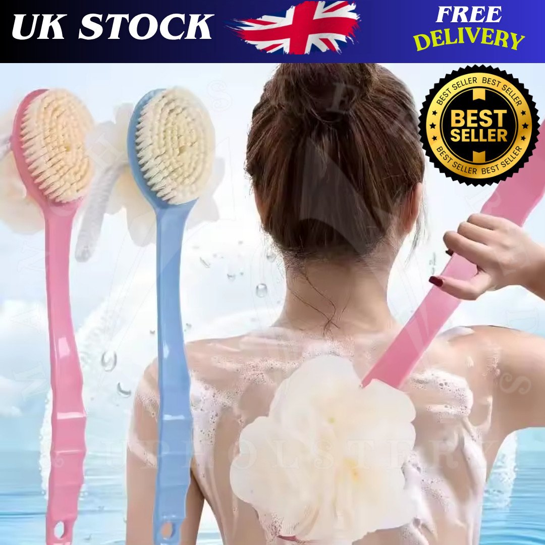 s-l1600-1004.jpg Back Scrubber Soft Brush Long Plastic Handle For Shower Bath Body