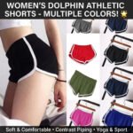 Ladies Girls Cycling Shorts Gym Beach Running Booty Trim Dolphin
