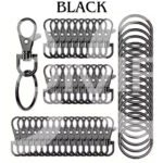 20PCS Swivel Lobster Clasp Clips Hook 32mm Alloy Key Ring Split