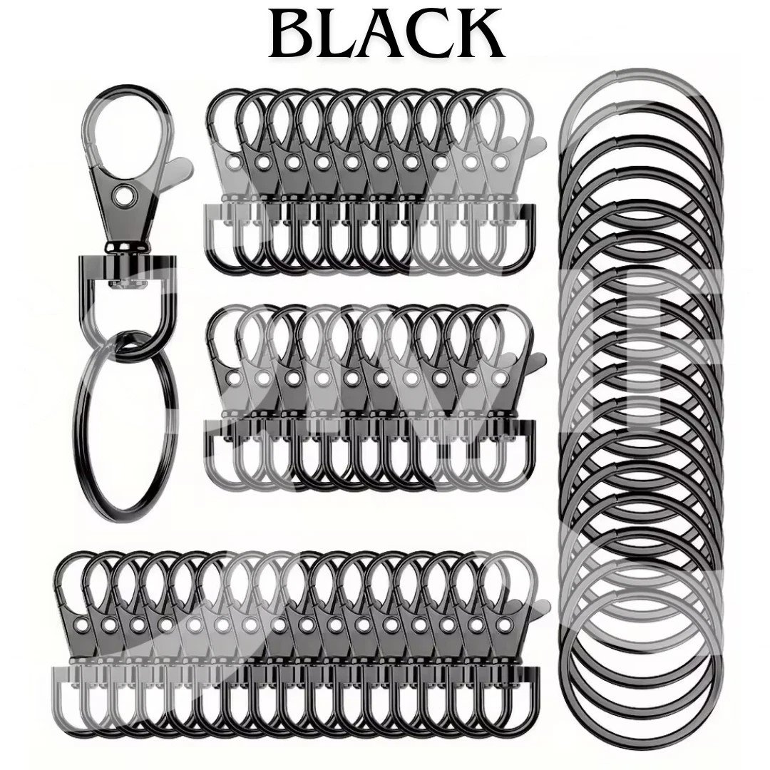 s-l1600-1019.jpg 20PCS Swivel Lobster Clasp Clips Hook 32mm Alloy Key Ring Split