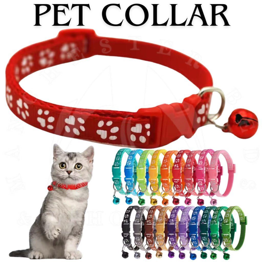 Cat Kitten Collar Safety Release With Bell Quick Release Adjustable