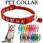 Cat Kitten Collar Safety Release With Bell Quick Release Adjustable