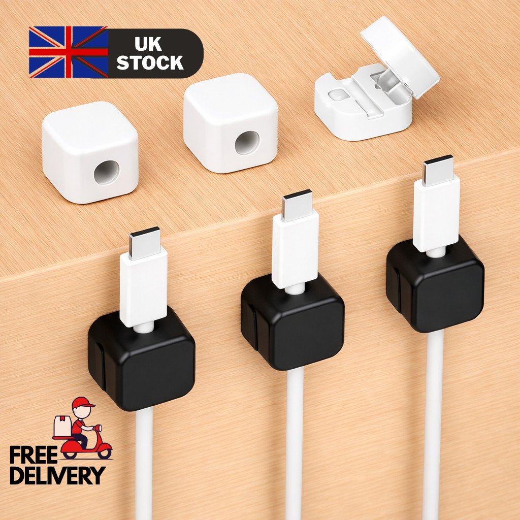 Magnetic Cable Clips Holder Adhesive Wire Organiser Desk USB Magnetic Cable Clips Holder Adhesive Wire Organiser Desk USB