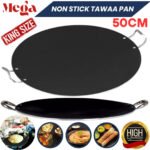 Non Stick Mega Tawa Pan Concave Flat Roti Chapati Crepe Plates Dual