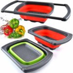 Silicone Folding Drain Basket Fruit Vegetable Washing Colander