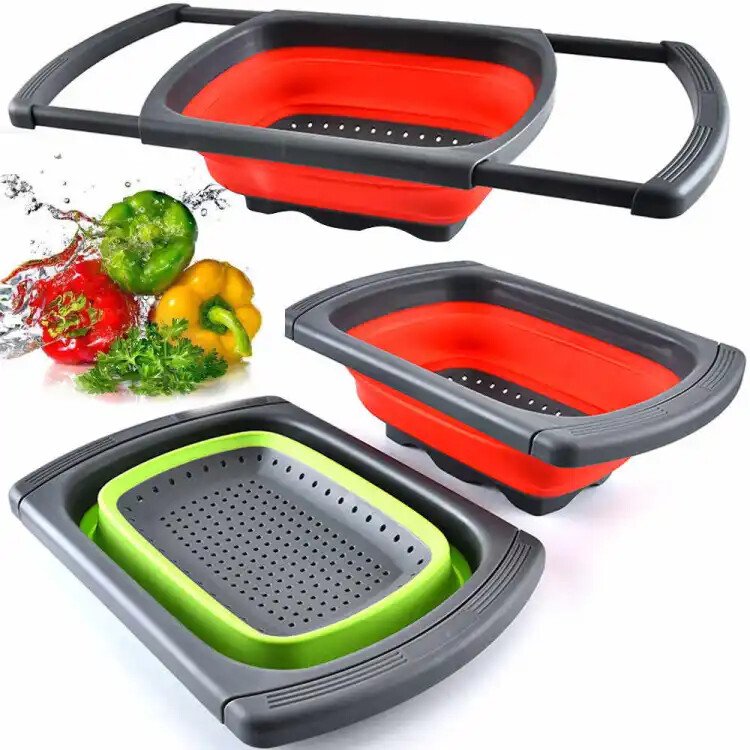s-l1600-1049.jpg Silicone Folding Drain Basket Fruit Vegetable Washing Colander