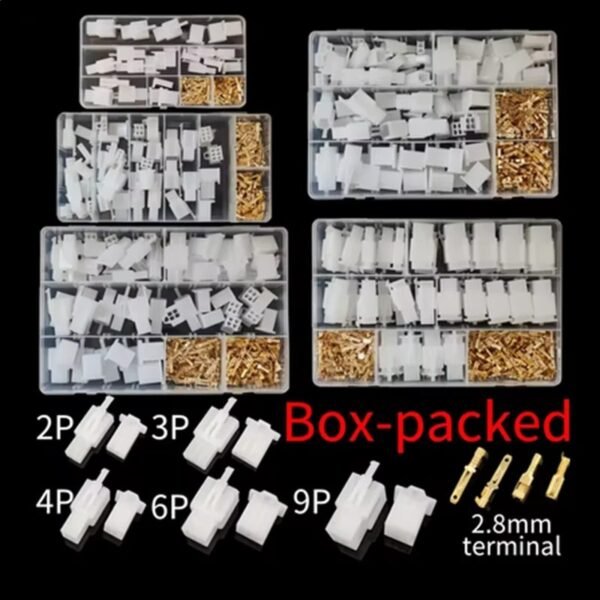 Electrical Connectors 2.8mm 2 3 4 6 9 Pin Wire Terminal Kit Car