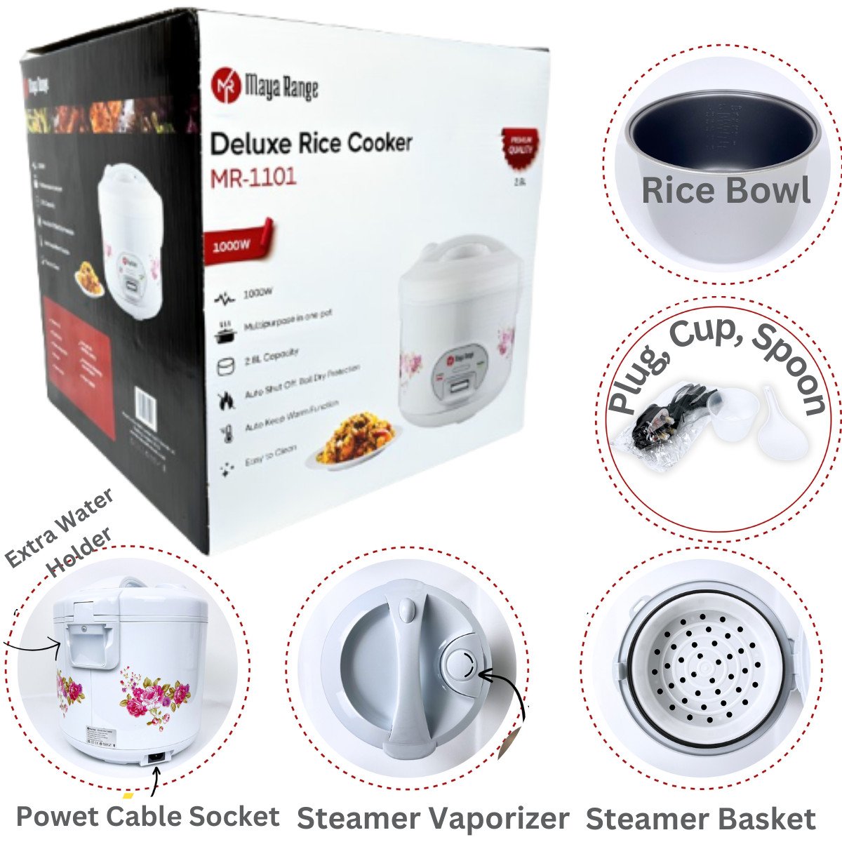 s-l1600-1052.jpg Deluxe Rice Cooker Non-Stick Pot 0.8L To 2.8L Auto Shut Off Keep