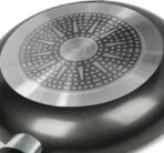 Non Stick Aluminium Frying Pan with Lid Black Deep Fry Pan