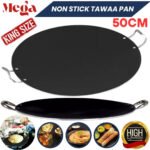 Non-Stick Tawa Mega Chef Frying Pan 50cm Cookware Crepe Plate Roti