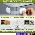 1/3/5/10 PACK Baby Safety Cupboard Door Strap Locks Home Child