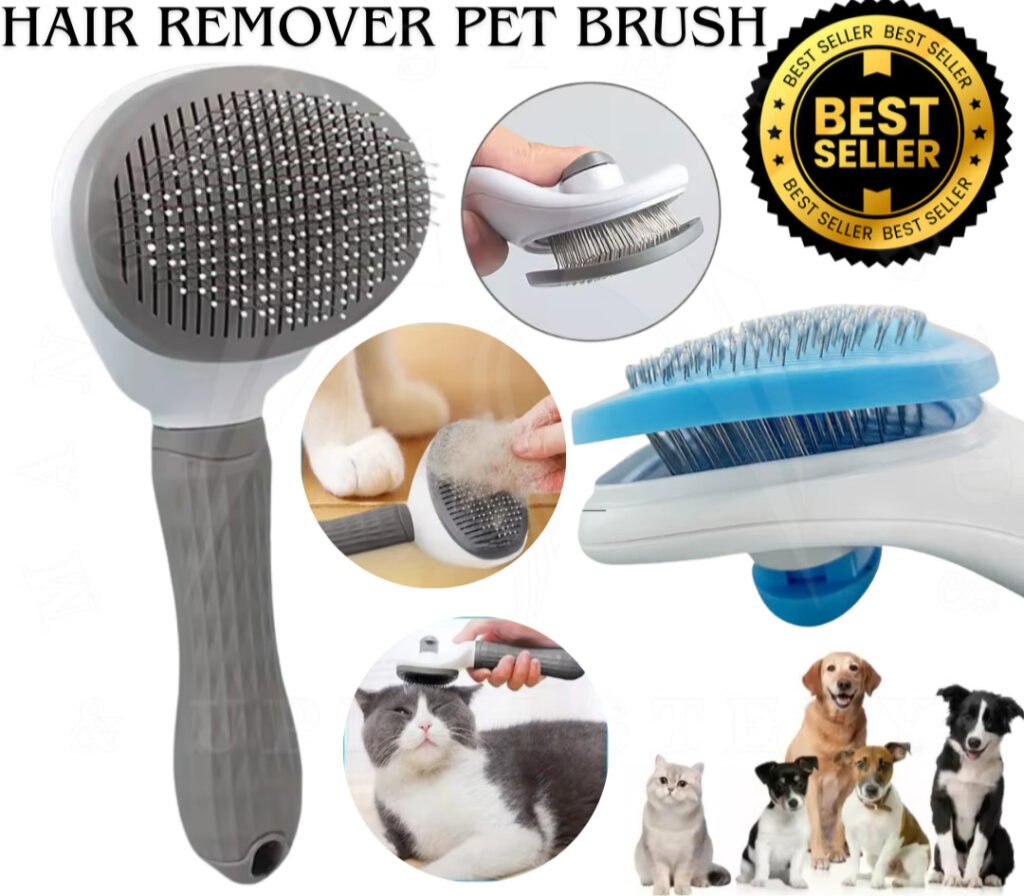 Hair Remover Pet Brush for Dog Cat Grooming Tool Self Cleaning