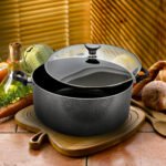 Non Stick Induction Saucepan Cookware Casserole Stock Pot Tempered