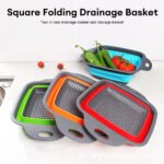 2x Collapsible Sink Strainer Basket Folding Fruit Vegetable Kitchen