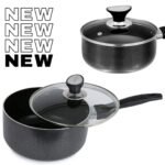 Non Stick Milk Pan With Lid Aluminium Saucepan Kitchen Cookware Tea