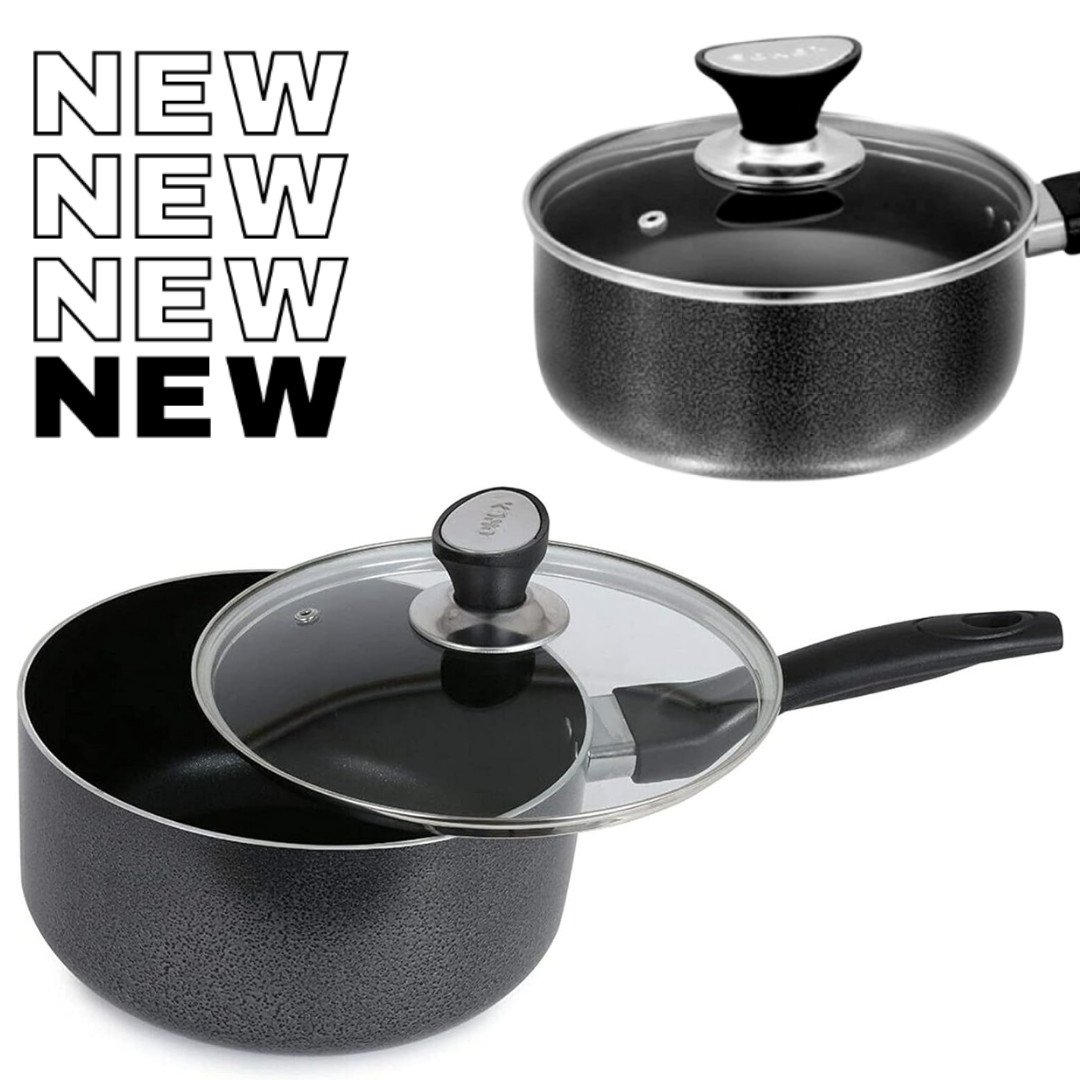 s-l1600-1103.jpg Non Stick Milk Pan With Lid Aluminium Saucepan Kitchen Cookware Tea