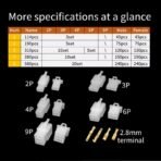 Electrical Connectors 2.8mm 2 3 4 6 9 Pin Wire Terminal Kit Car