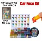 Car Fuses 120pc Blade Fuse Kit 5A-30A Assorted Box Automotive Van