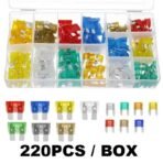 Car Fuses 120pc Blade Fuse Kit 5A-30A Assorted Box Automotive Van