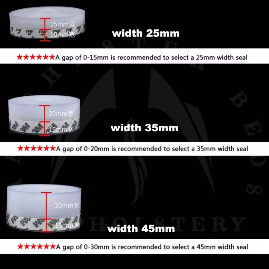 5M Seal Adhesive Silicone Draught Excluder Window Door Tape Weather