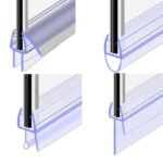 Shower Screen Door Seal Strip 4-6mm Glass Bath Door Seal Gap 20mm