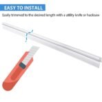 Shower Screen Door Seal Strip 4-6mm Glass Bath Door Seal Gap 20mm