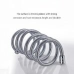 Shower Hose Flexible Stainless Steel Chrome Bathroom Pipe 1 1.5 2 3m