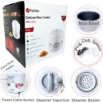 Deluxe Rice Cooker Non-Stick Pot 0.8L To 2.8L Auto Shut Off Keep