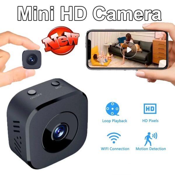 4K Mini WiFi Security Camera Night Vision Full Colour Wireless