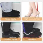 Long Shoe Horn Easy-Grip Mobility Aid Durable Plastic Shoe Remover