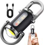 Mini Keychain LED Torch — USB Rechargeable COB
