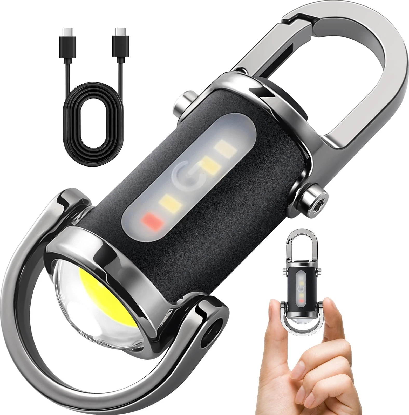 s-l1600-16.png Mini Keychain LED Torch — USB Rechargeable COB - Image 1