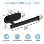 Stainless Steel Toilet & Kitchen Roll Paper Holder Self Adhesive