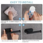 Stainless Steel Toilet & Kitchen Roll Paper Holder Self Adhesive