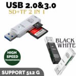 SD Card Reader 2 In 1 USB 3.0 Micro SD SDHC SDXC MMC TF for PC