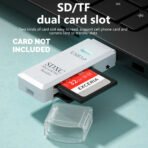 SD Card Reader 2 In 1 USB 3.0 Micro SD SDHC SDXC MMC TF for PC