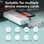 SD Card Reader 2 In 1 USB 3.0 Micro SD SDHC SDXC MMC TF for PC