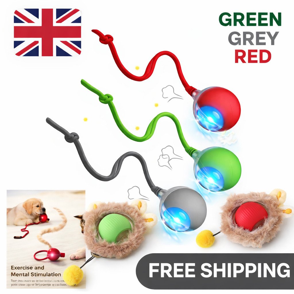 Automatic Rolling Ball Smart Pet Toy Electric Self-Moving Kitten Automatic Rolling Ball Smart Pet Toy Electric Self-Moving Kitten