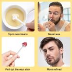 Nose Waxing Kit Wax Ear Hair Removal Painless & Easy Nasal Mens