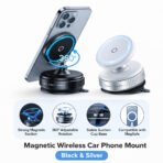 Magnetic Phone Vacuum Holder for iPhone Android Car Smartphone