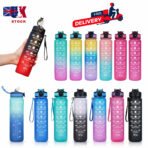 1L Sports Water Bottle Gym Travel Drinking Leakproof Bottle With