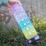 1L Sports Water Bottle Gym Travel Drinking Leakproof Bottle With