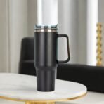 40oz Insulated Water Cup With Handle Straw Large Capacity Travel