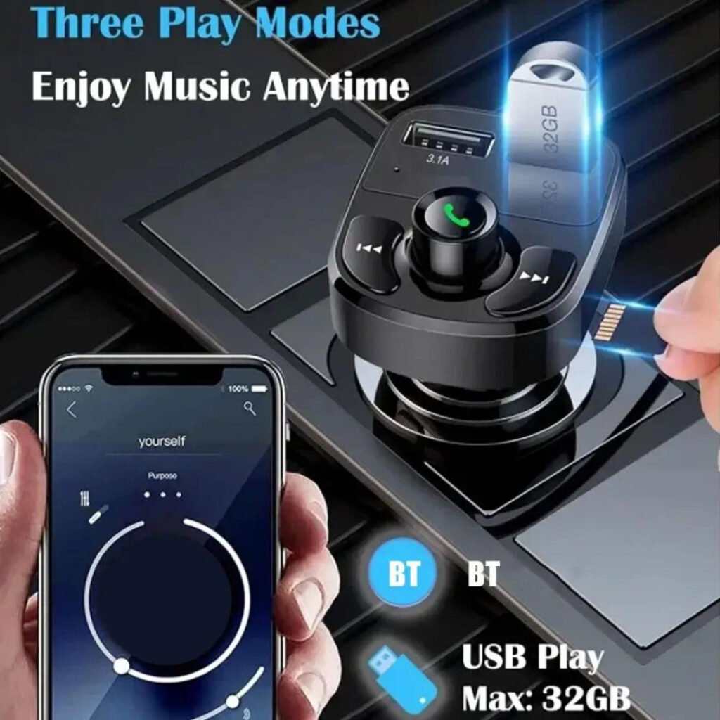 Car Charger Bluetooth 5.0 Wireless FM Transmitter MP3 Player USB PD
