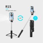 Remote Selfie Stick Tripod With Light Bluetooth Extendable Phone