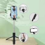 Remote Selfie Stick Tripod With Light Bluetooth Extendable Phone