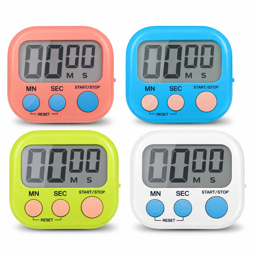 Digital Kitchen Timer Mini Magnetic Countdown LCD 99 Min Alarm Loud Digital Kitchen Timer Mini Magnetic Countdown LCD 99 Min Alarm Loud